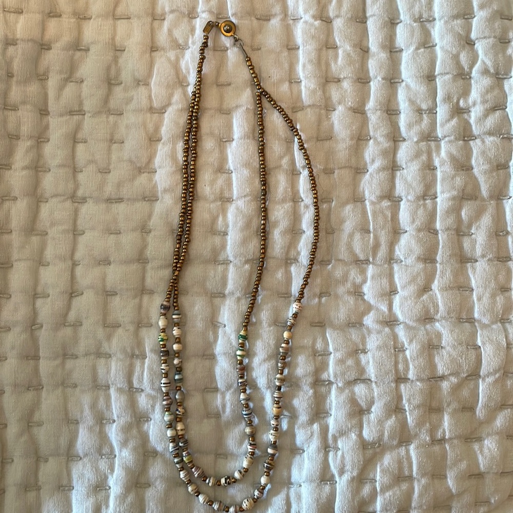 Handmade bead necklace